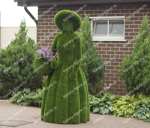 Топиари Дама с корзиной